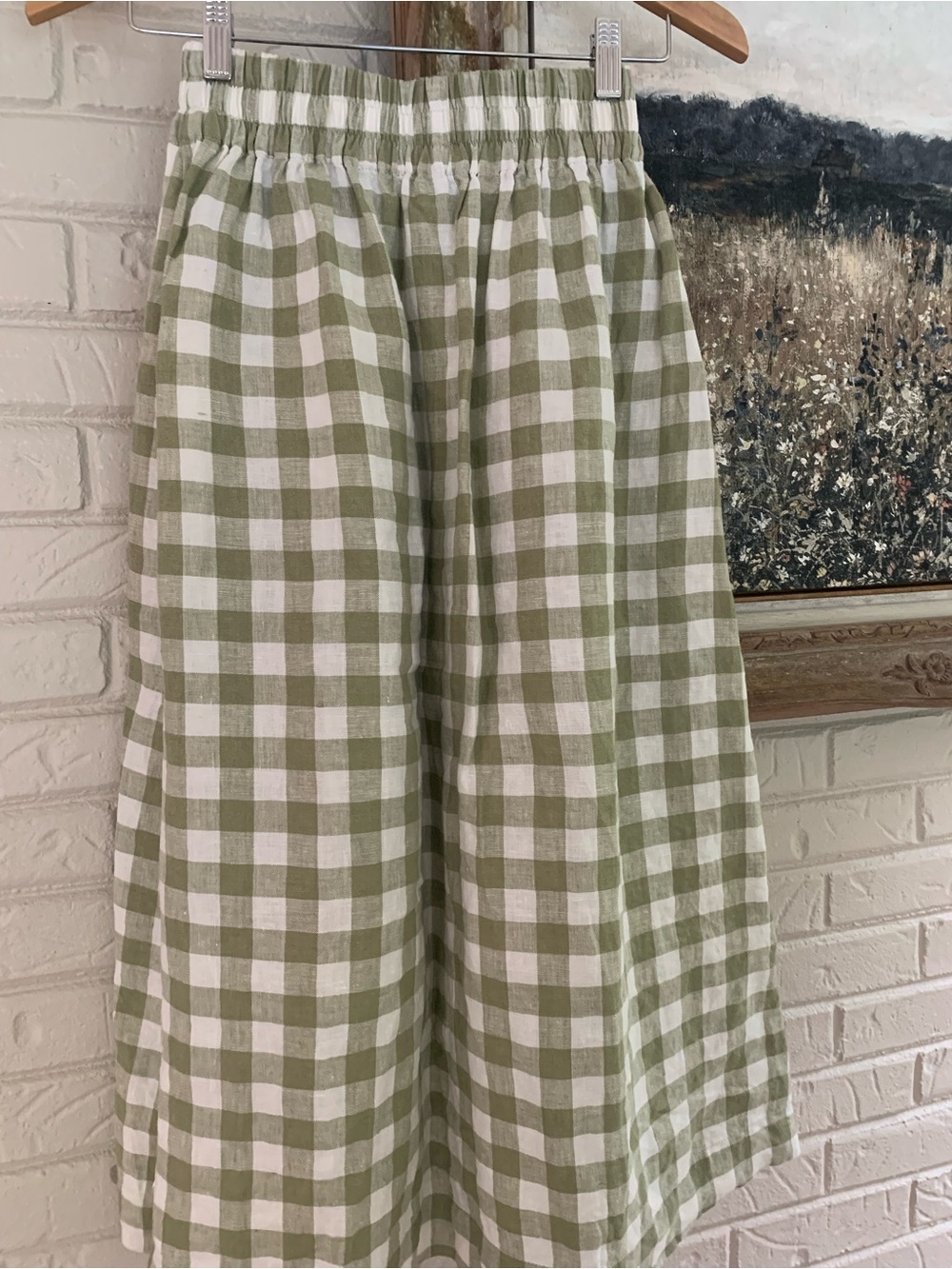 notPERFECTLINEN Laurel Gingham Sion Skirt - Picture 2 of 5
